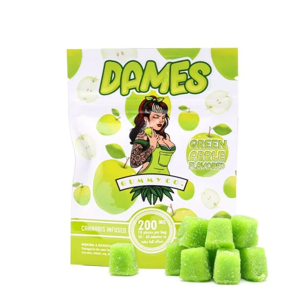 200mg THC Sour Gummies (Dames)