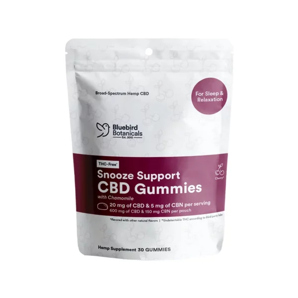 Full Spectrum CBD Snooze Gummies (Bluebird Botanicals)